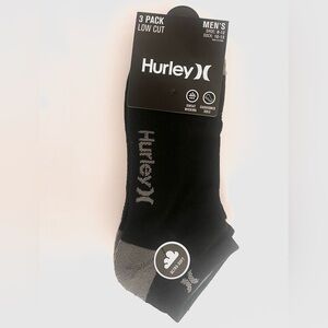 Hurley Men's Socks in Black and Gray